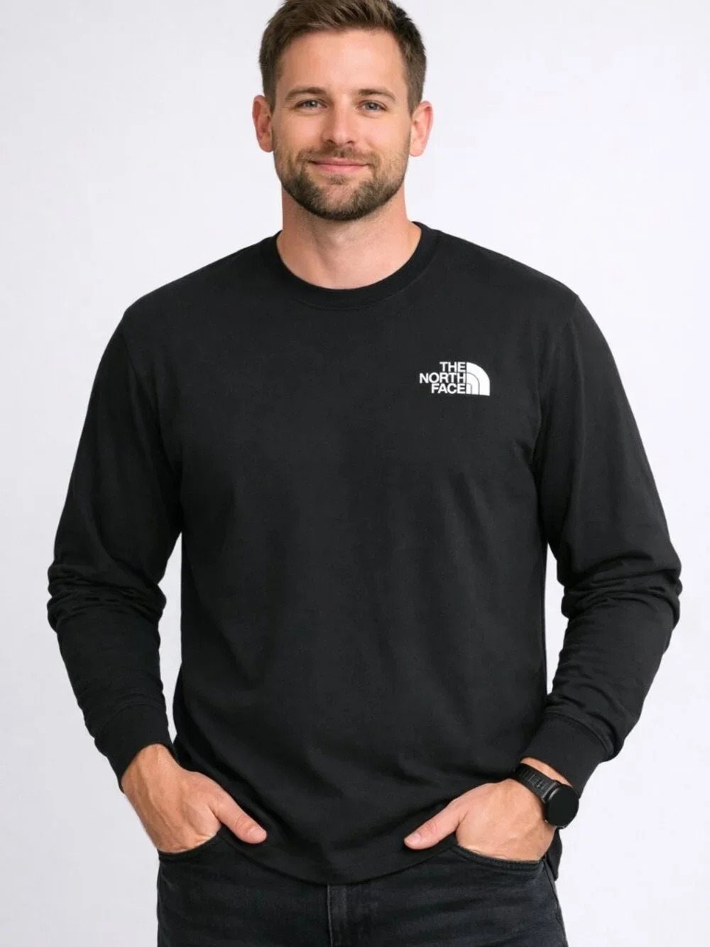 The North Face Black Long‑Sleeve Shirt‎ – Men’s Large